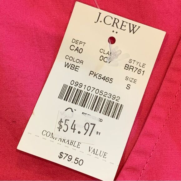 J Crew Factory Sleeveless Ruffle Top in Wild Berry Pink Size Small - Picture 8 of 13